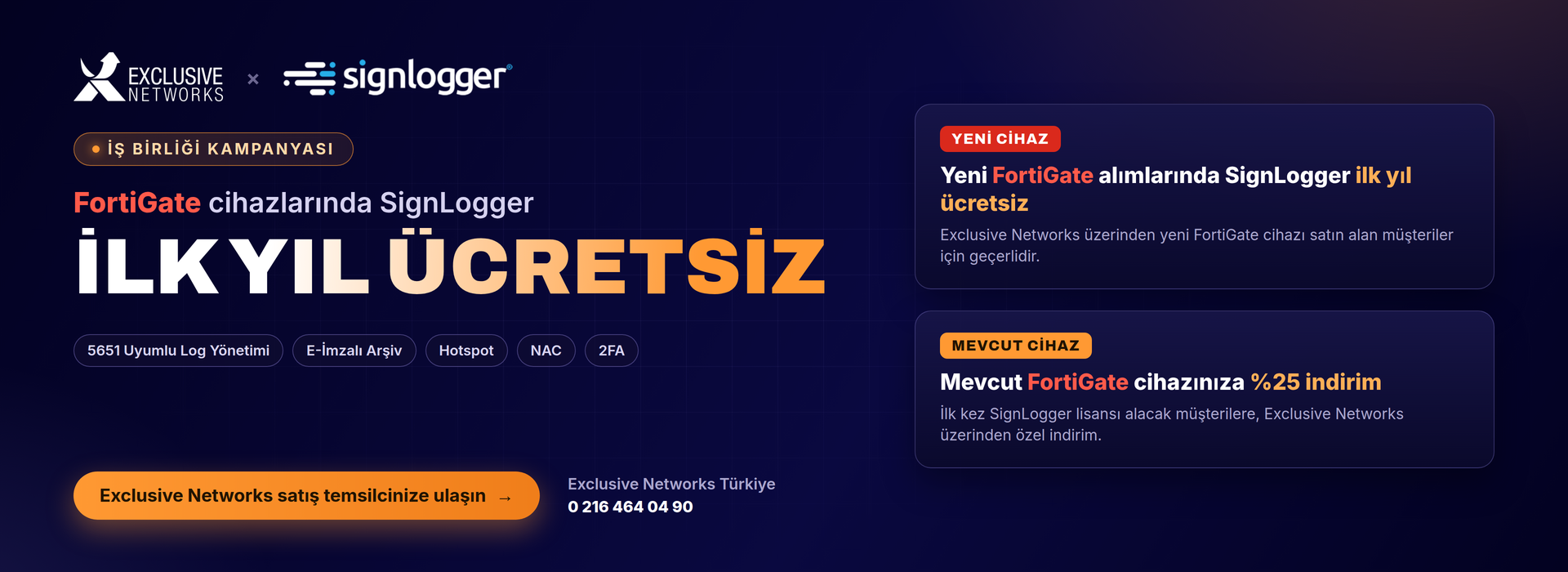 Exclusive Network SignLogger işbirliği.